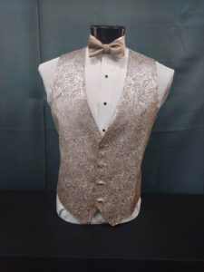 Aries Paisley Vest Collections with Solid Bow Ties (8 Colors Available)